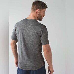 Lululemon oversized short sleeve casual lightweight grey crewneck silky shirt XL